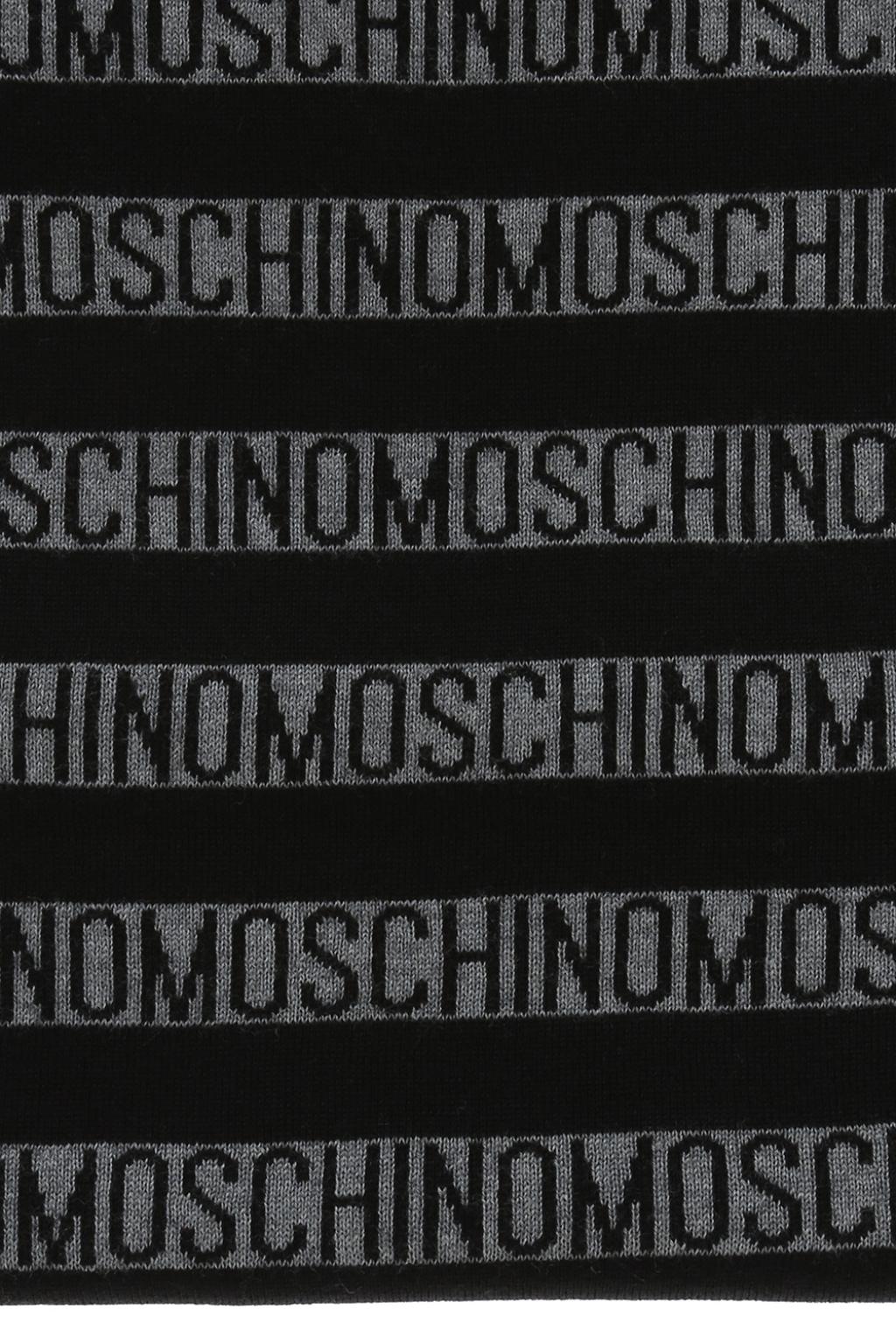 moschino logo scarf